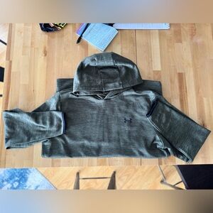 Under Armour Men's MarineOD Green ‘Fleece Twist’  Hoodie